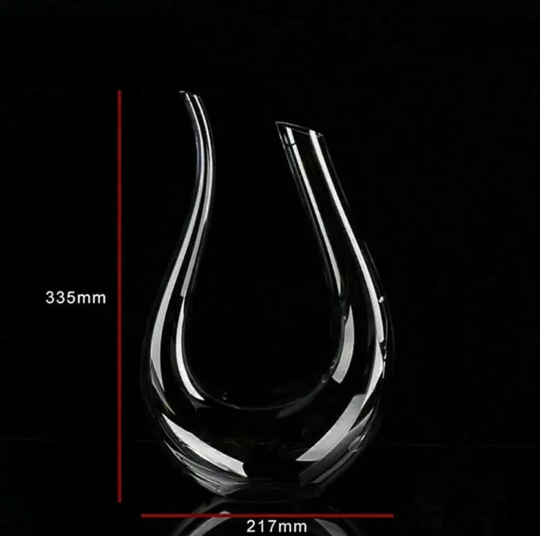 1500ML Big Decanter Handmade Crystal Red