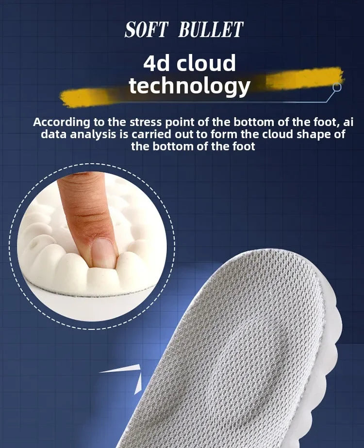 4D Latex Sport Insoles Soft