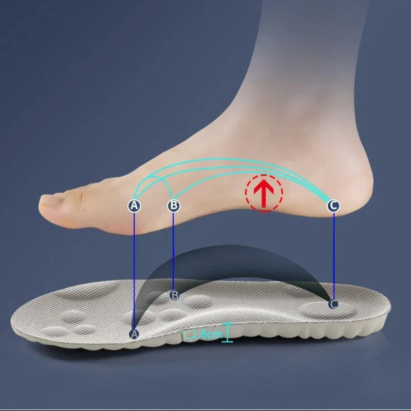 4D Latex Sport Insoles Soft