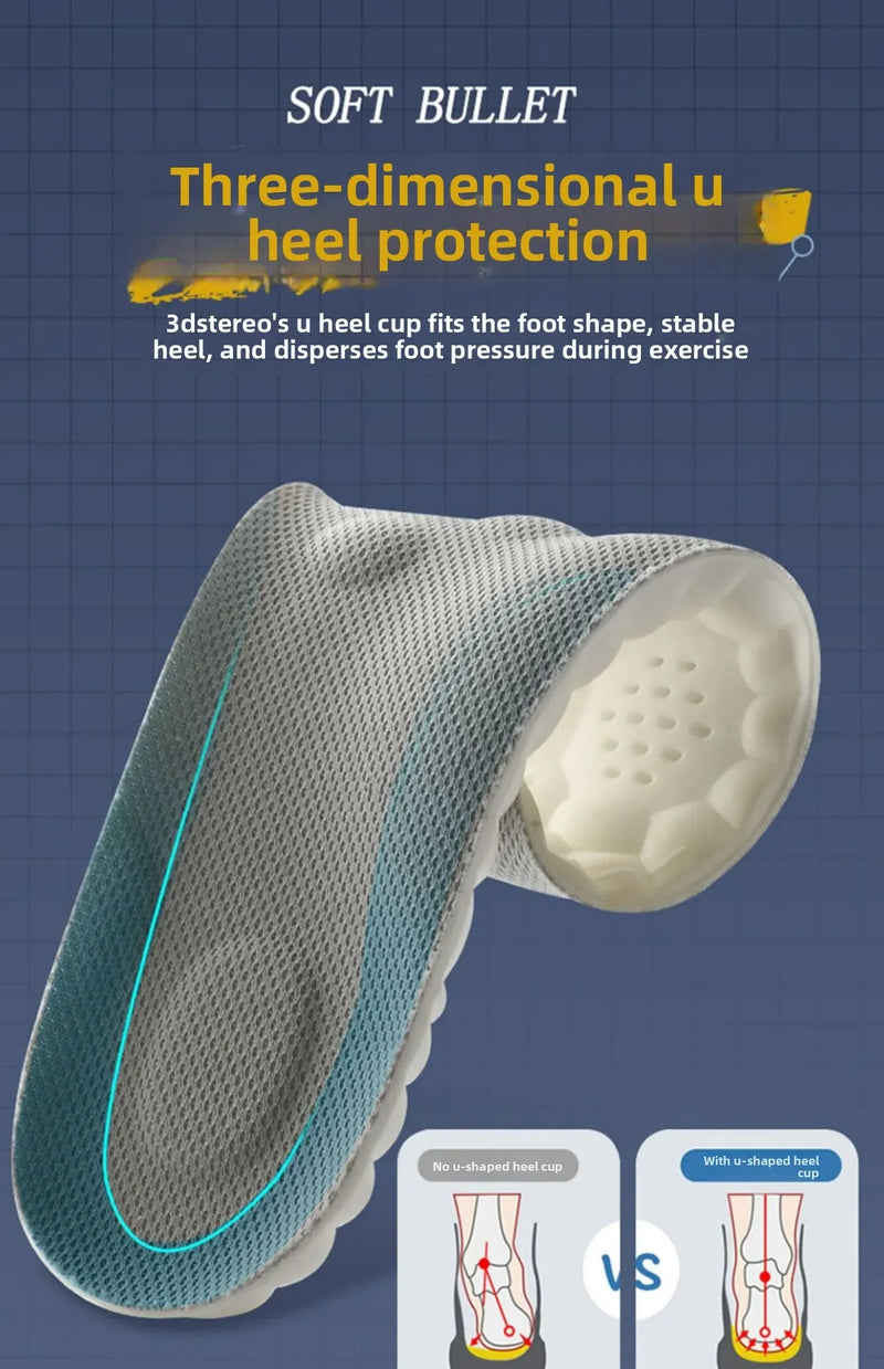 4D Latex Sport Insoles Soft
