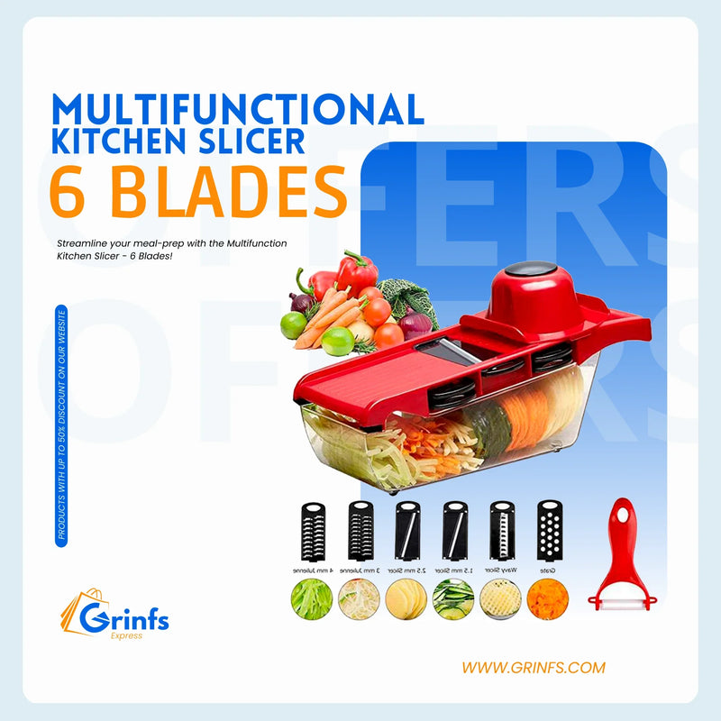 HILIFE Kitchen Gadget Multi-function 6 Blades